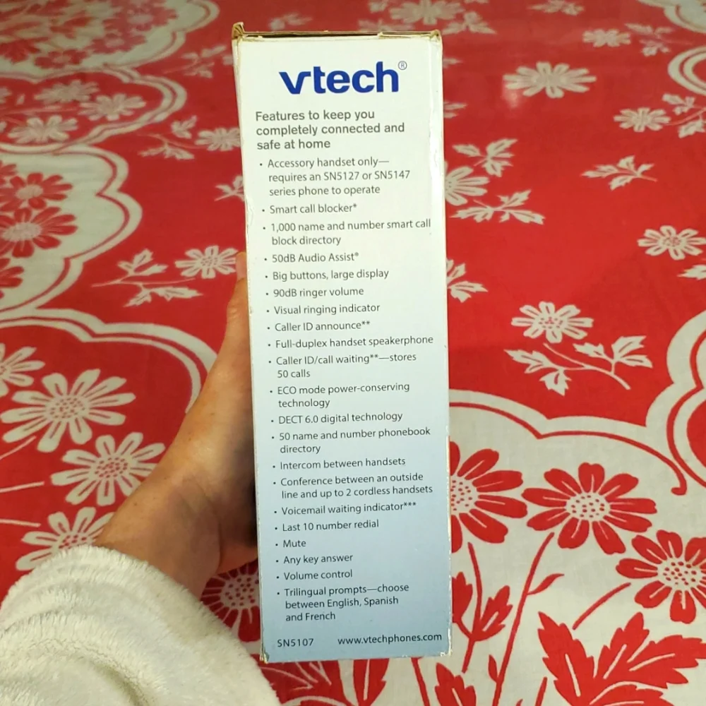 VTech Amplified Accessory Handset with Big Buttons - Picture 5 of 8
